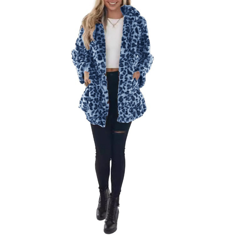 Leopard Faux Fur Coat for Women I ViralFall Winter Outfit