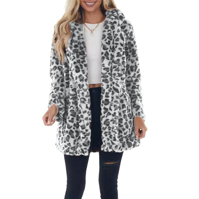 Leopard Faux Fur Coat for Women I ViralFall Winter Outfit